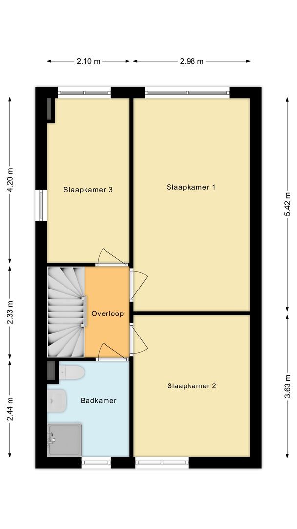 Zwaluwweg 125, Voorschoten plattegrond-2