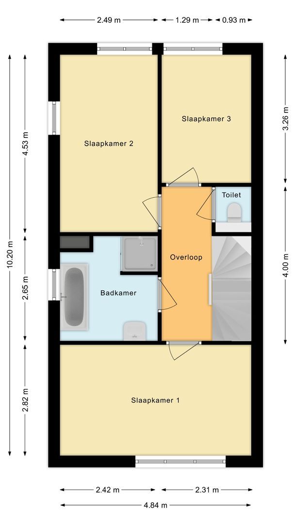 Middelgeestlaan 18, Voorschoten plattegrond-2