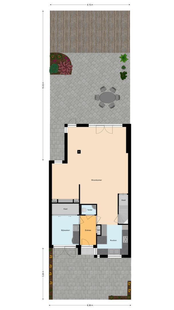 Middelgeestlaan 18, Voorschoten plattegrond-0