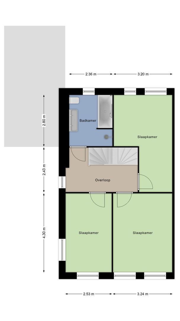 Twee onder een Kapwoning 2, Hazerswoude-Dorp plattegrond-2