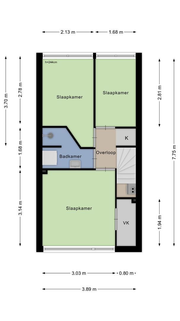 Sparstraat 1, Alphen Aan Den Rijn plattegrond-21