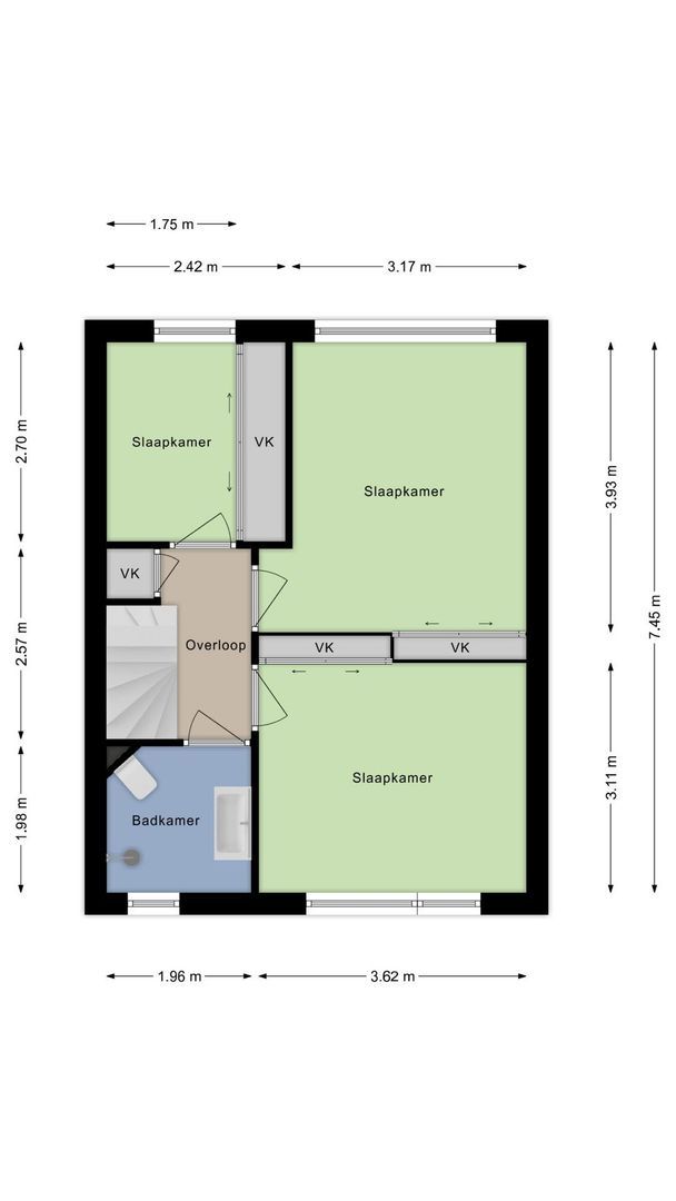 Gerberastraat 19, Noorden plattegrond-18