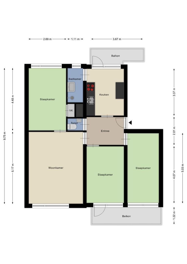 Cederstraat 235, Alphen Aan Den Rijn plattegrond-18