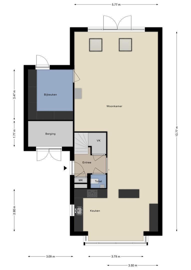 Holstein 11, Ter Aar plattegrond-47