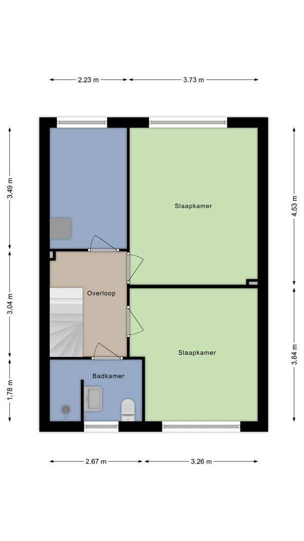 Drechtlaan 96, Leimuiden plattegrond-35