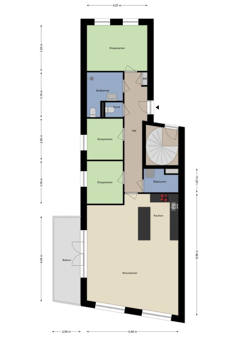 Thorbeckestraat 163, Alphen Aan Den Rijn plattegrond-37