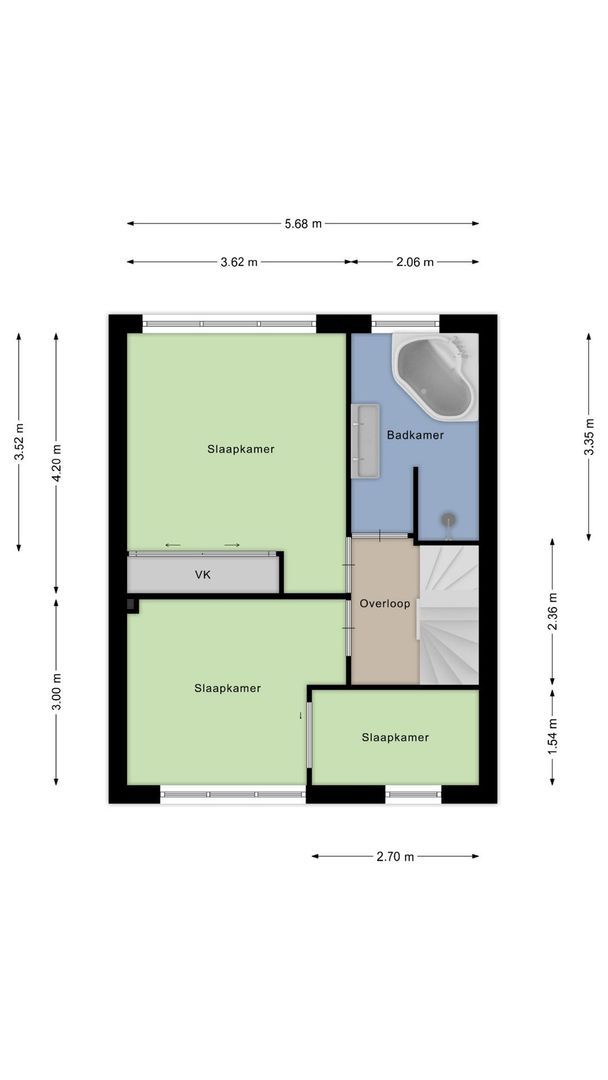 Chrysantenlaan 21, De Kwakel plattegrond-18