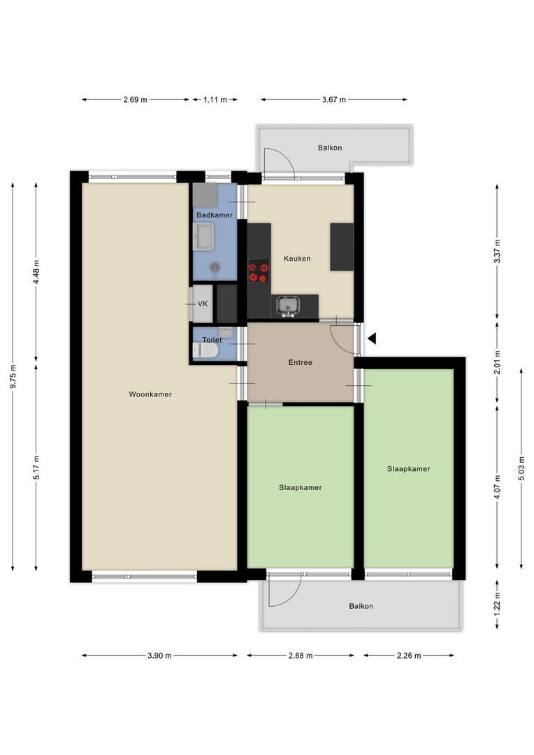 Cederstraat 223, Alphen Aan Den Rijn plattegrond-20