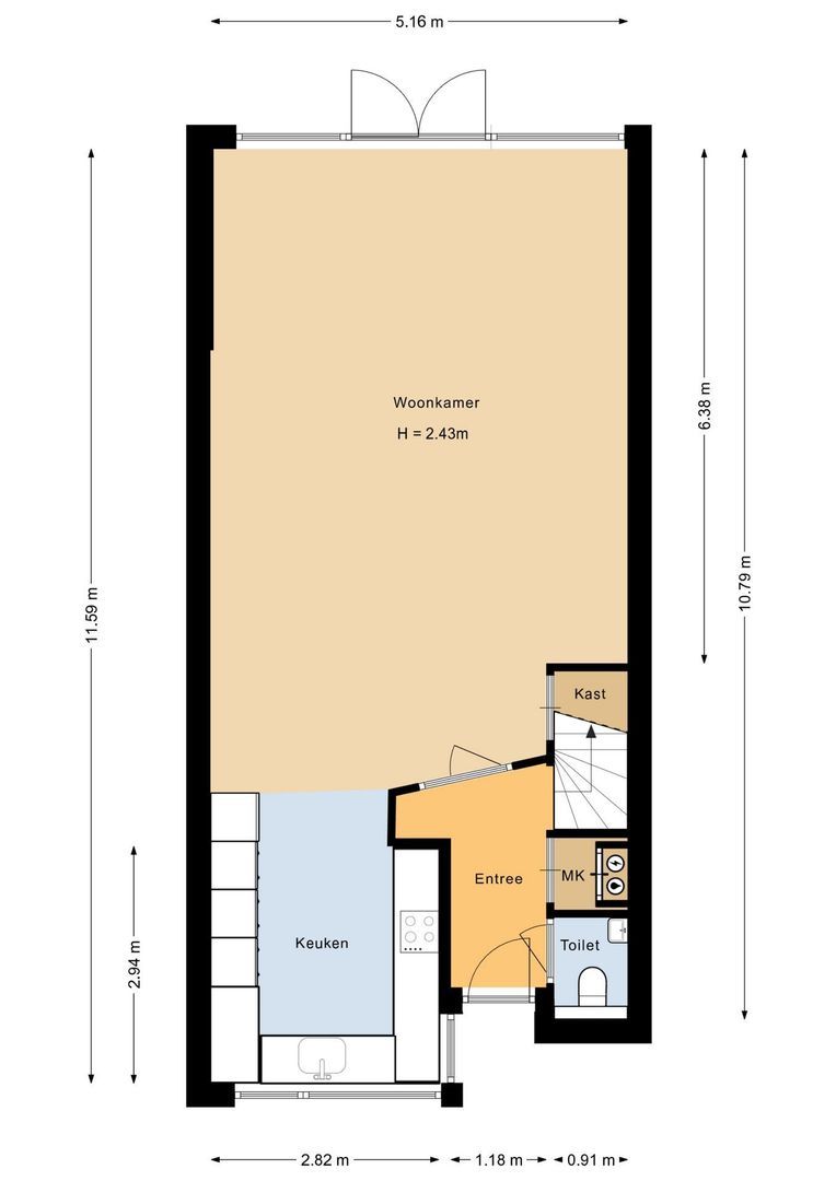 Kopenhagensingel 41, Alphen Aan Den Rijn plattegrond-32