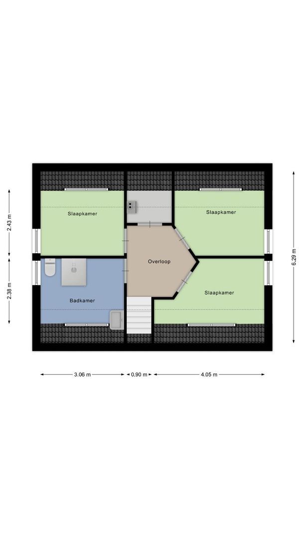 Noordeinde 18 B, Aarlanderveen plattegrond-42