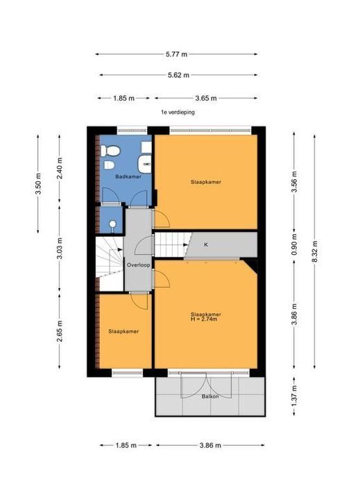 Laan van Sevenstar 18, Voorburg floorplan-1