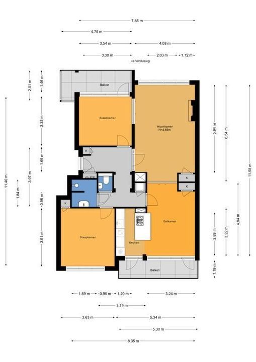 Van Alkemadelaan 1128, Den Haag floorplan-0