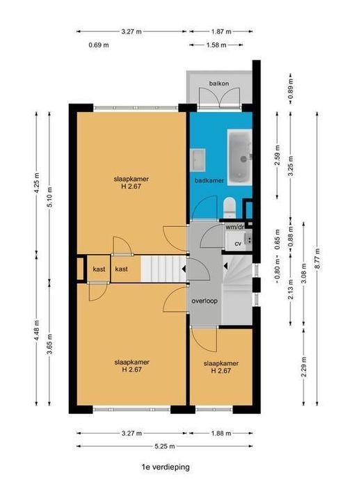 Oostvlietstraat 2, Voorburg floorplan-1