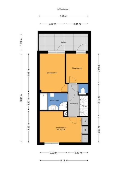 Hendrik van Randwijkstraat 65, Leidschendam floorplan-1