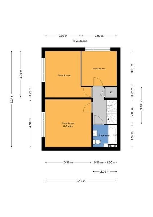 Rozentuin 106, Voorburg floorplan-1