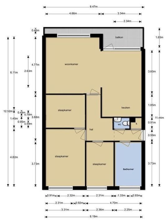 Monseigneur van Steelaan 259, Voorburg floorplan-0