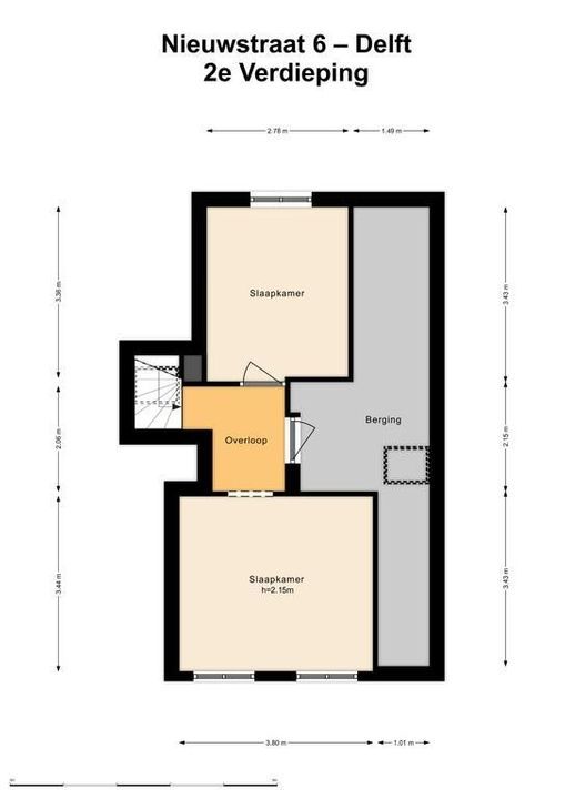 Nieuwstraat 6 A, Delft floorplan-2