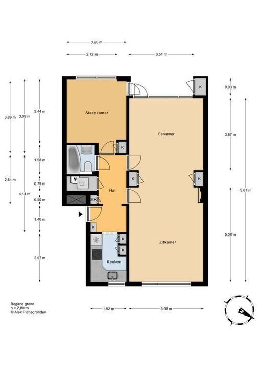 Laan van Nieuw Oosteinde 78 A, Voorburg floorplan-0