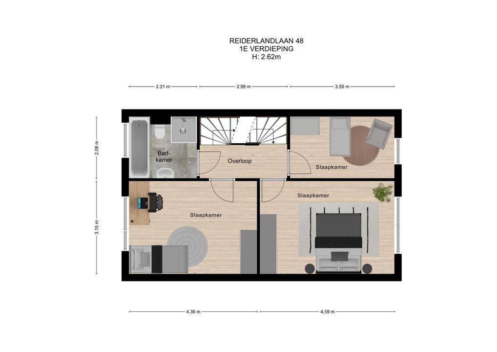 Reiderlandlaan 48, Den Haag floorplan-1