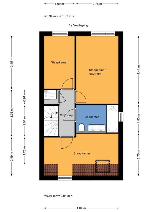 Trompstraat 94, Leidschendam floorplan-1