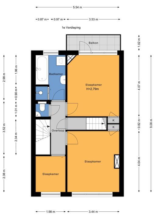 Essesteijnstraat 151, Voorburg floorplan-1
