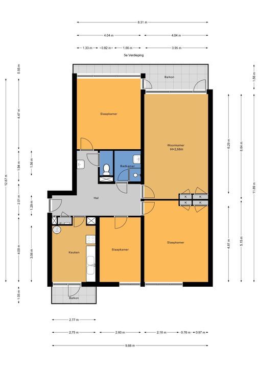 Laan van Nieuw-Oost-Indie 53, Den Haag floorplan-0