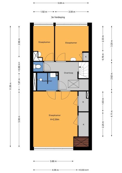 Zwartelaan 40, Voorburg floorplan-2