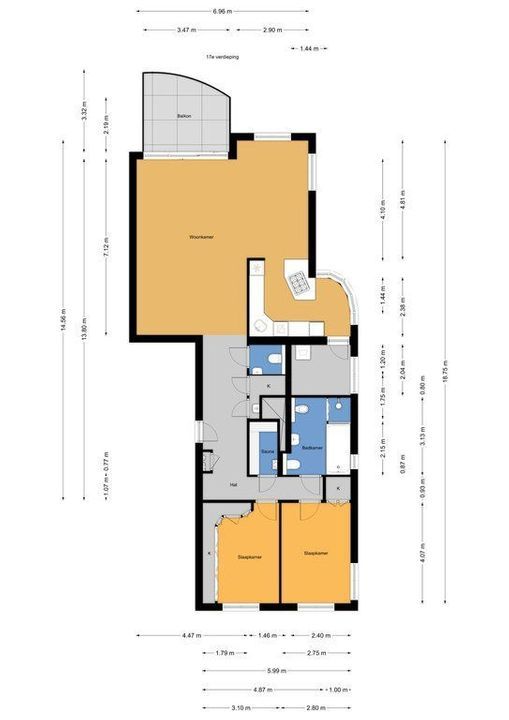 Spinozalaan 1 U II., Voorburg floorplan-0