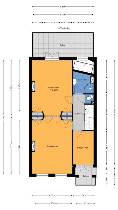 Geestbrugweg 82, Rijswijk floorplan-1