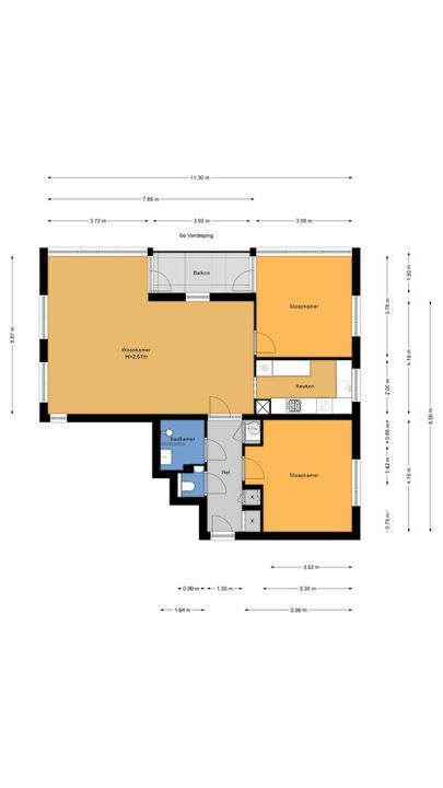 Kornalijnhorst 196, Den Haag floorplan-0