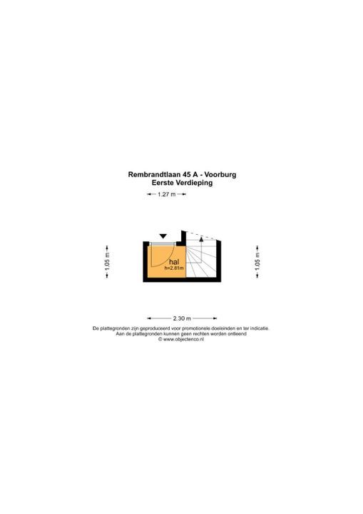 Rembrandtlaan 45 A, Voorburg floorplan-2