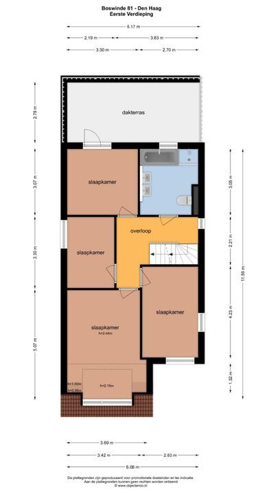 Boswinde 81, Den Haag floorplan-1