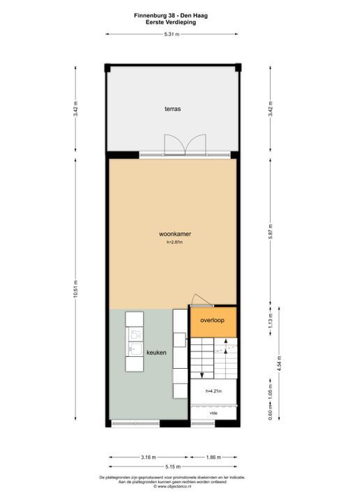 Finnenburg 38, Den Haag floorplan-1