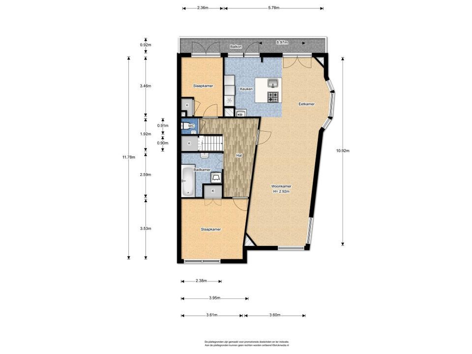 Koningin Wilhelminalaan 411, Voorburg floorplan-1