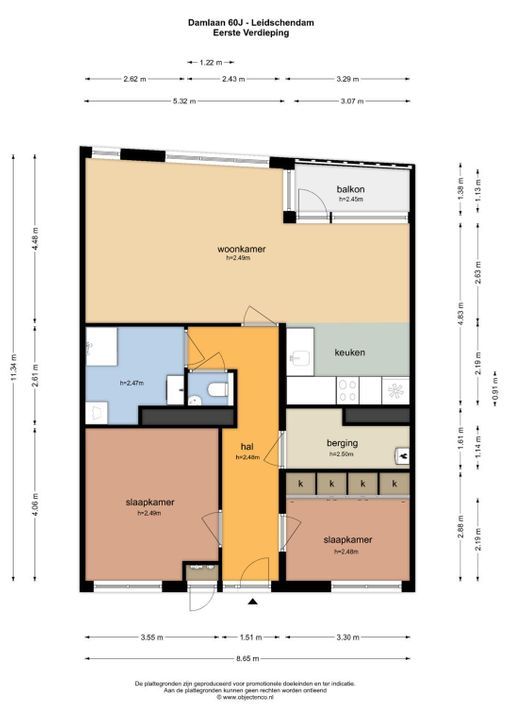 Damlaan 60 J, Leidschendam floorplan-0