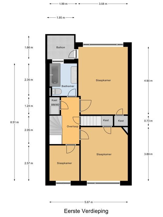 Zegtruststraat 3, Voorburg floorplan-1