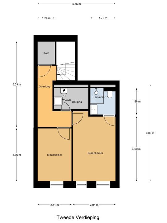 Prinses Beatrixlaan 446, Voorburg floorplan-2