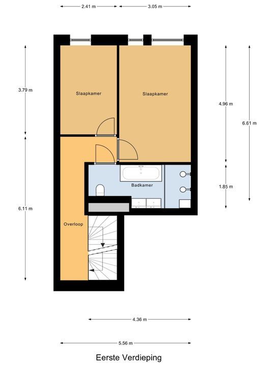 Prinses Beatrixlaan 446, Voorburg floorplan-1