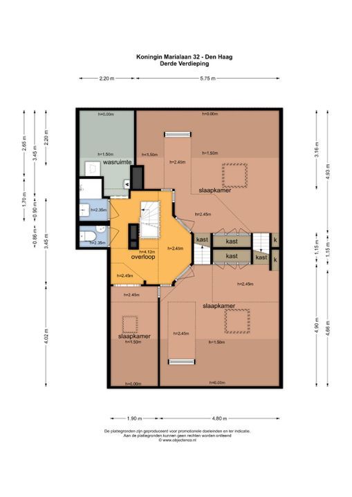 Koningin Marialaan 32, Den Haag floorplan-1