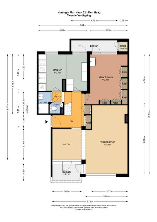 Koningin Marialaan 32, Den Haag floorplan-0