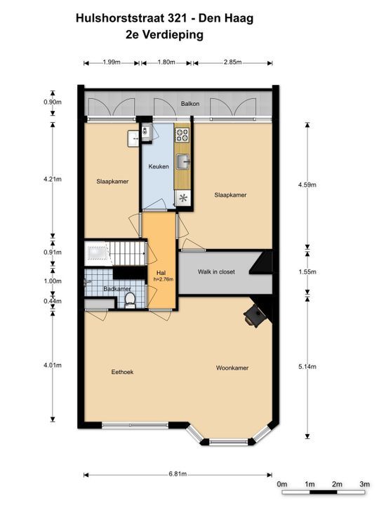 Hulshorststraat 321, Den Haag floorplan-0