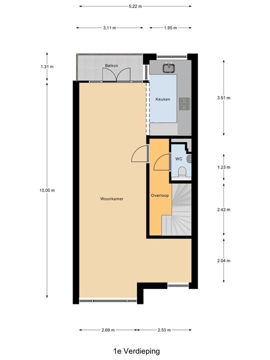 Looierslaan 85, Voorburg floorplan-1