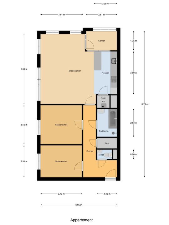 Burgemeester De Monchyplein 222, Den Haag floorplan-0