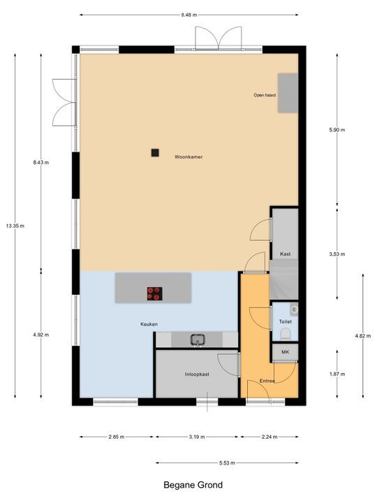 Westeinde 132 C, Voorburg floorplan-0