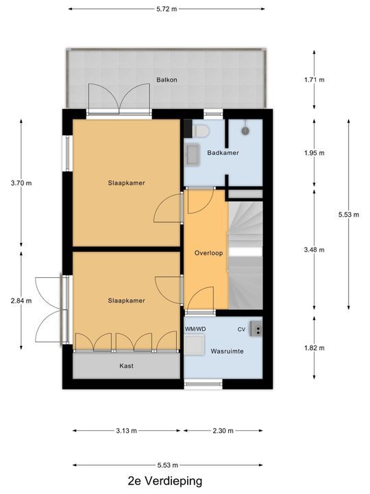 Westeinde 132 C, Voorburg floorplan-2