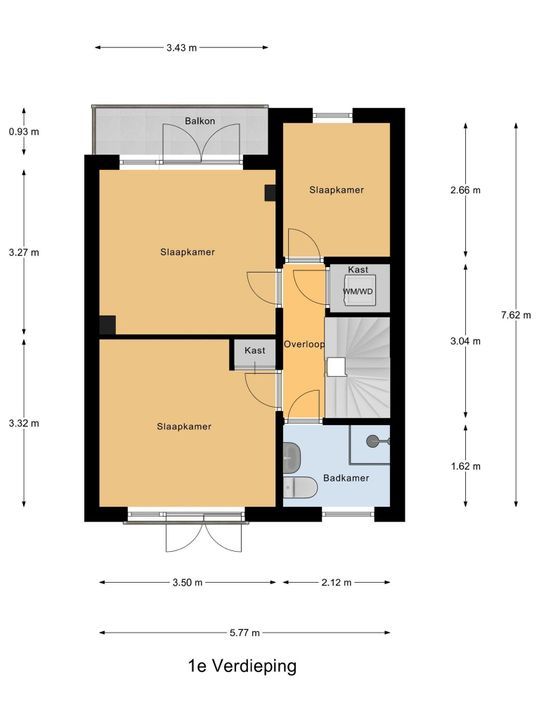 De Ruyterstraat 6, Leidschendam floorplan-1
