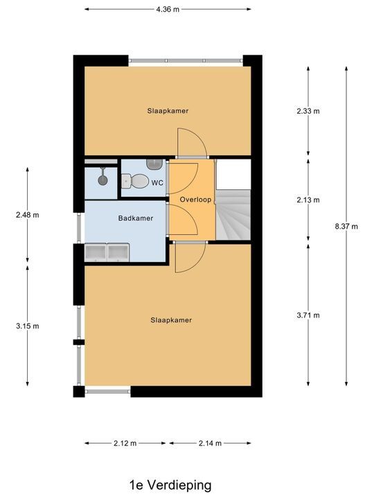 Asperenstraat 34, Zoetermeer floorplan-1