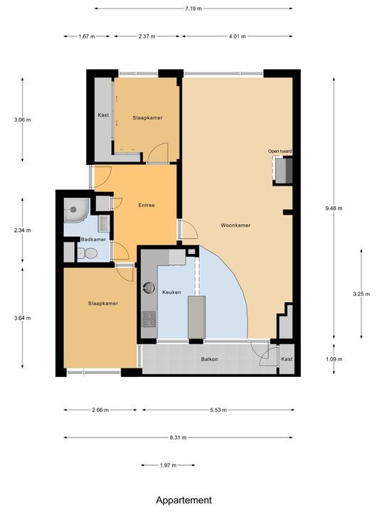 Monseigneur van Steelaan 218, Voorburg floorplan-0