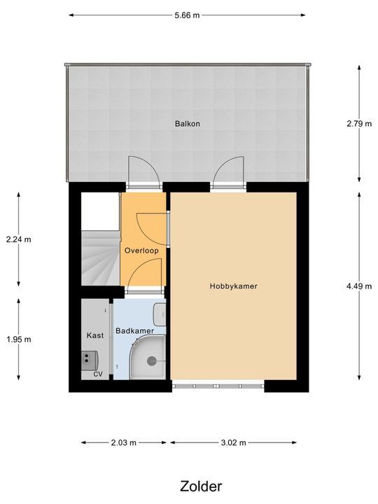 Cornelis Voorhoevelaan 40, Voorburg floorplan-2