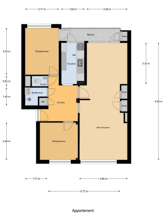 Monseigneur van Steelaan 194, Voorburg floorplan-0